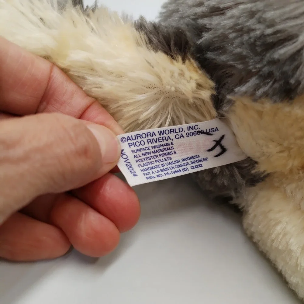 Aurora wolf plush